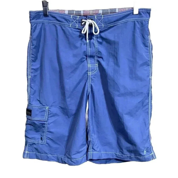 Polo Ralph Lauren Other - VINTAGE Polo Ralph Lauren Board Shorts Mens Medium Blue Green Pony Swim Trunks